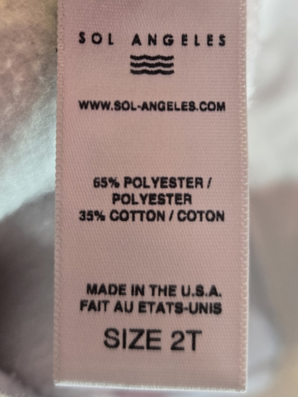 🏖 SOL ANGELES Boys Causal Pull On Red White Blue Cotton/poly Blend Shorts 2t - Picture 3 of 3